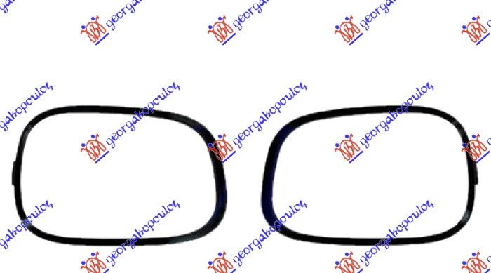 Okvir maglenke crni (SET)