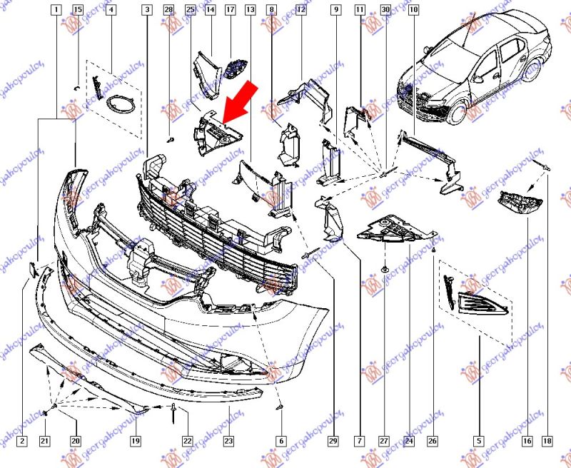 Zaštita motora (PLASTIČNA) bočni plastični