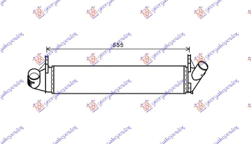 Hladnjak interkulera 1.5 dci (590X120X40)