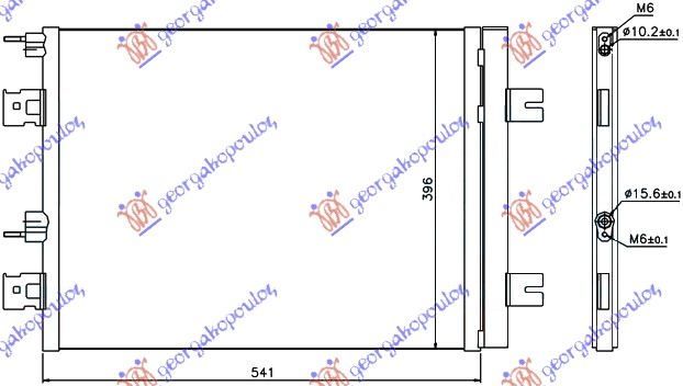 Hladnjak klime 1,4-1,6 benzin - 1,5 dci (51×40)