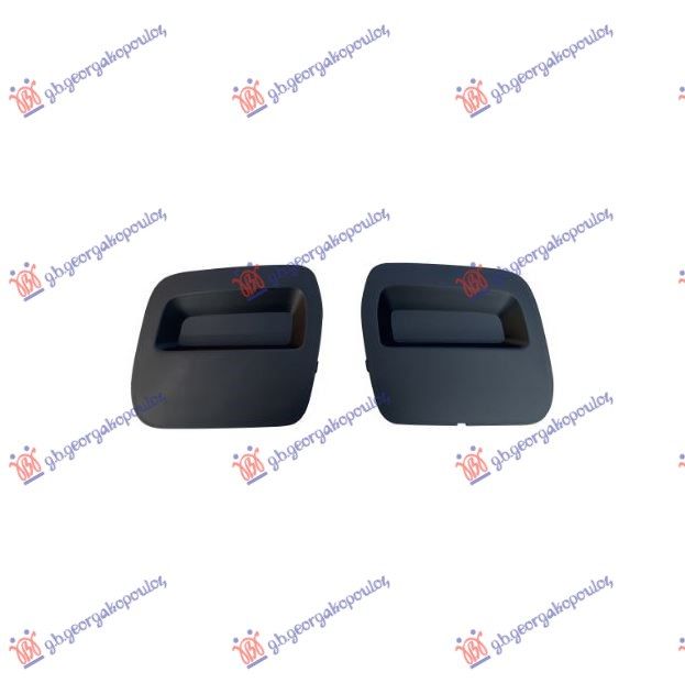 Poklopac kuke prednjeg branika crni (SET 2 KOM)
