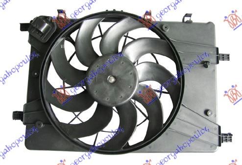Ventilator hladnjaka komplet 1.6-1.8 benzin (4 PIN)