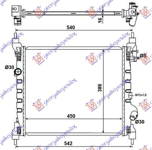 Hladnjak motora 1.0-1.2i 16v (45X39X17)