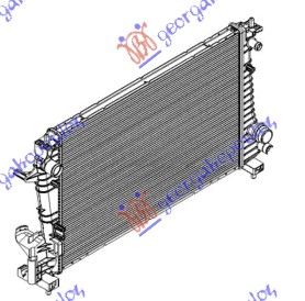 Hladnjak motora 1.3 td (62X39,5X2,7) ručni
