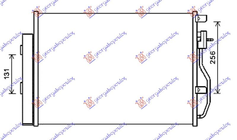 Hladnjak klime 1,2i-1,4i-1,6 16v (56,5×39,5)