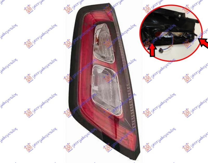Štop svjetlo LED (S NOSAČEN ZA SIJALICE) (ZAS BRZOM MONTAŽOM) sport (CRNI OKVIR ) (E)