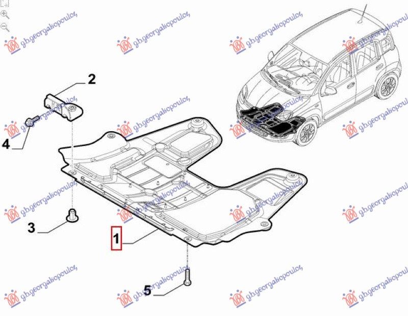 Zaštita ispod motora plastična (1.0)