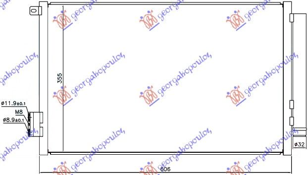 Hladnjak klime benzin 1.4 (70KW)