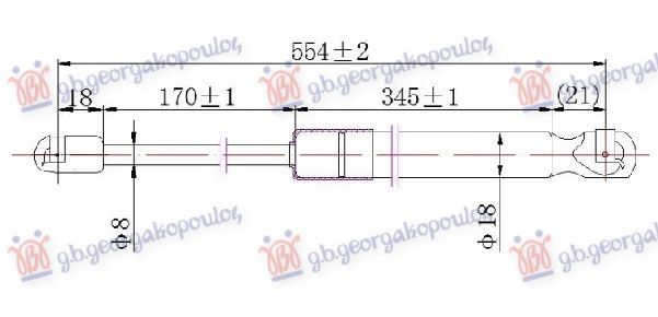 Amortizer gepeka (554L-680N)