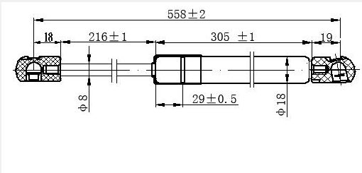 Amortizer gepeka (558L-470N)