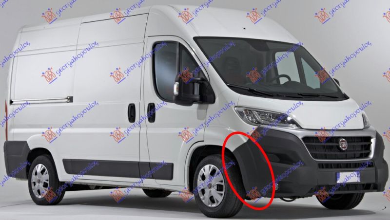 Kraj prednjeg branika sivi (S RUPAMA ZA MAGLENKE)