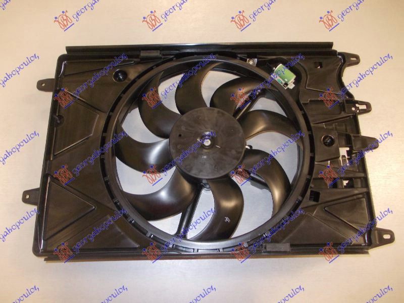Ventilator hladnjaka komplet benzin 1.3 16v m-jet (70 KW)/1.6 16v (81 KW)/1.6 16v jtdm (88 KW)