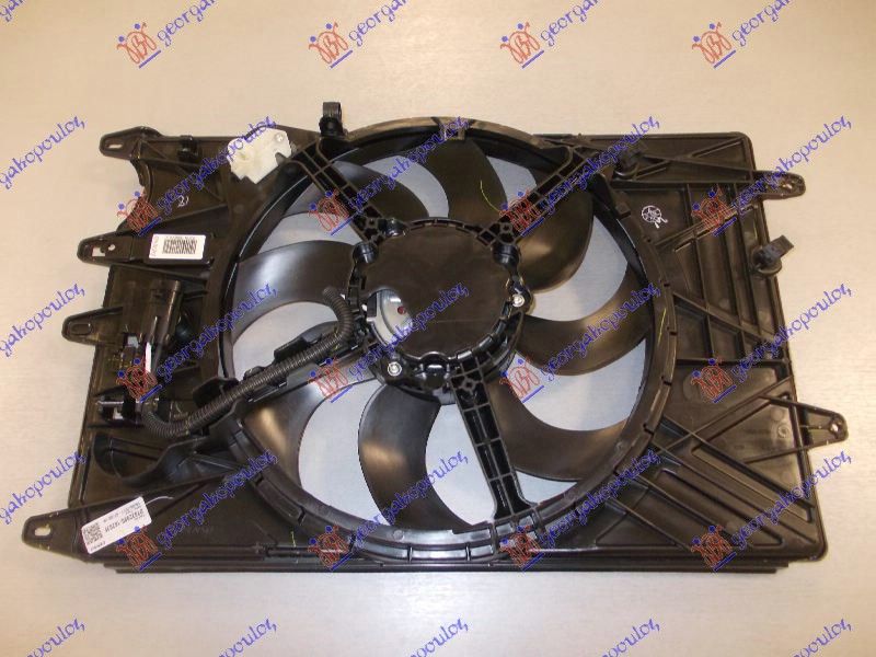 Ventilator hladnjaka komplet benzin 1.3 16v m-jet (70 KW)/1.6 16v (81 KW)/1.6 16v jtdm (88 KW)