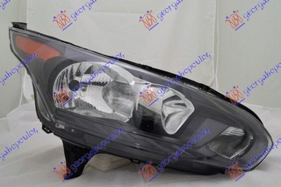 Far električni crni (PROVIDNA LAMPA/ŽUTI REFLEKTOR) (E) (TYC)