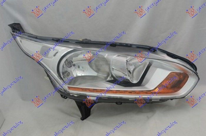 Far električni krom (ŽUTA LAMPA I PROZIRNI REFLEKTOR) (E) (TYC)