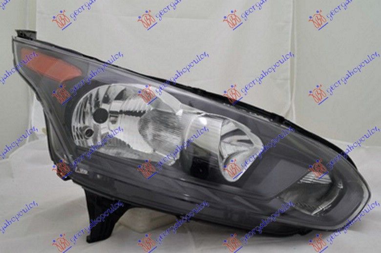 Far električni crni (PROVIDNA LAMPA/ŽUTI REFLEKTOR) (E) (DEPO)