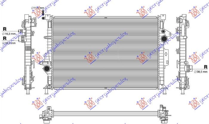 Hladnjak motora 1.6 ecoboost benzin ručni/automatik (672X454)
