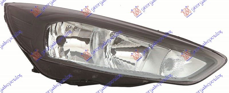 Far električni crni (H7/H1) (E) (DEPO)