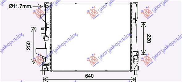Hladnjak motora 1.0 ecoboost automatski 15- (547X448X26)