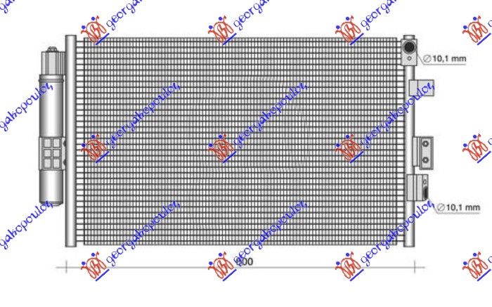 Hladnjak klime 1,0 ecoboost benzin automatski (599×350×16)