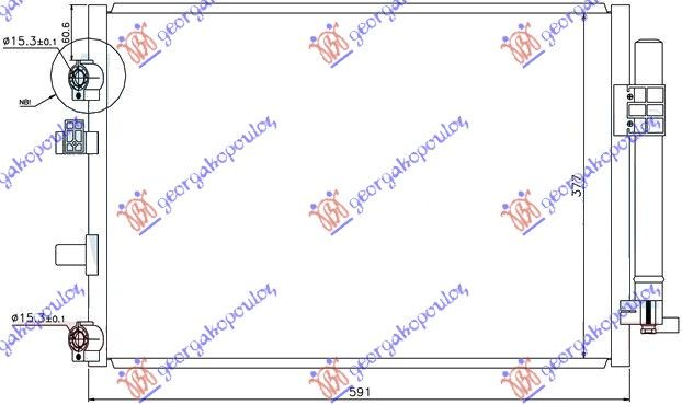 Hladnjak klime 1.6 tdci (57,2×33,8)