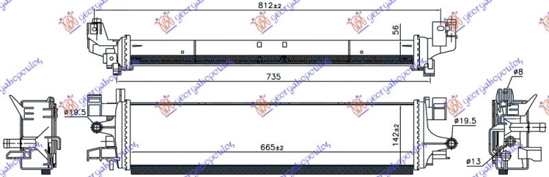 Dodatni hladnjak 1.5 ecoboost (665X142X56)