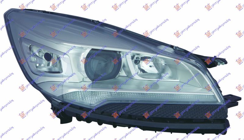 Far bi-xenon s LED drl crni (E) (DEPO)