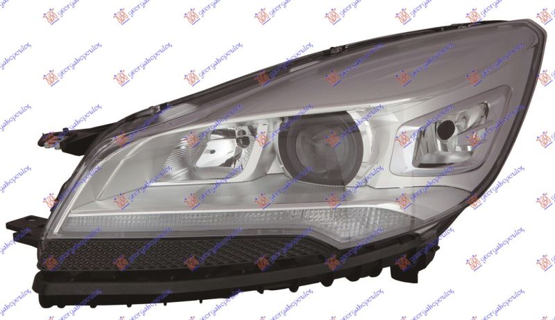 Far bi-xenon (ŽMIGAVAC)(LED DNEVNO SVJETLO) crni(E) (DEPO)