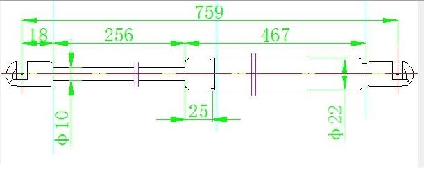 Amortizer gepeka (759L-670N)