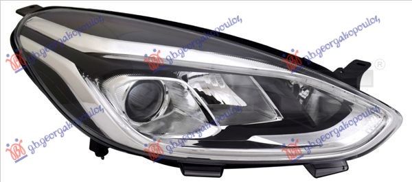 Far električni (H7/H1) s LED dnevnim svjetlom (S MOTOROM) (E) (TYC)
