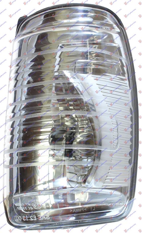 Lampa retrovizora prozirna