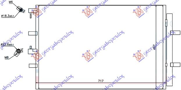 Hladnjak klime 2,2 tdci (71,7×46,7)