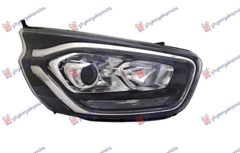 Far električni (H7/H1) s LED drl (E) (DEPO)