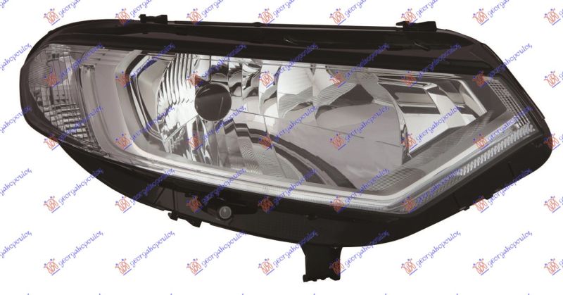 Far električni (H4) s LED dnevnim svjetlom (E) (DEPO)