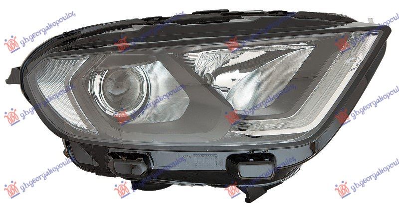 Far električni crni (H18/H1) (LED) (S MOTOROM) (E) (DEPO)