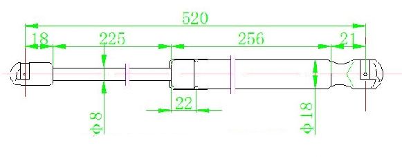 Amortizer gepeka (520L-280N)