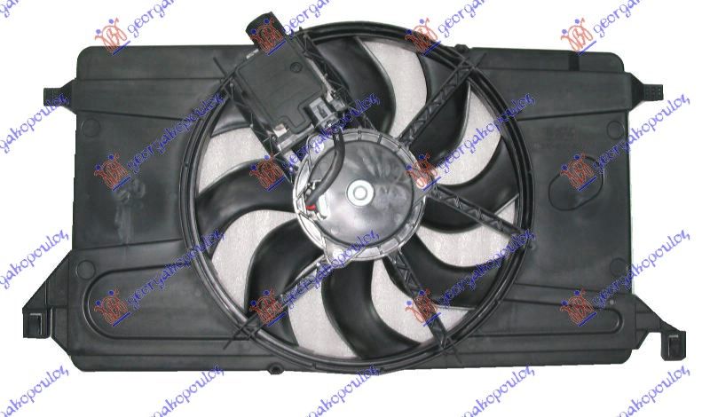 Ventilator hladnjaka komplet 1.4-1.6 benzin +a/c