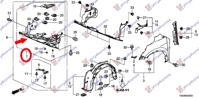 Zaštita ispod motora 2.0 benzin japan