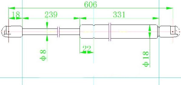 Amortizer gepeka (606L-460N)