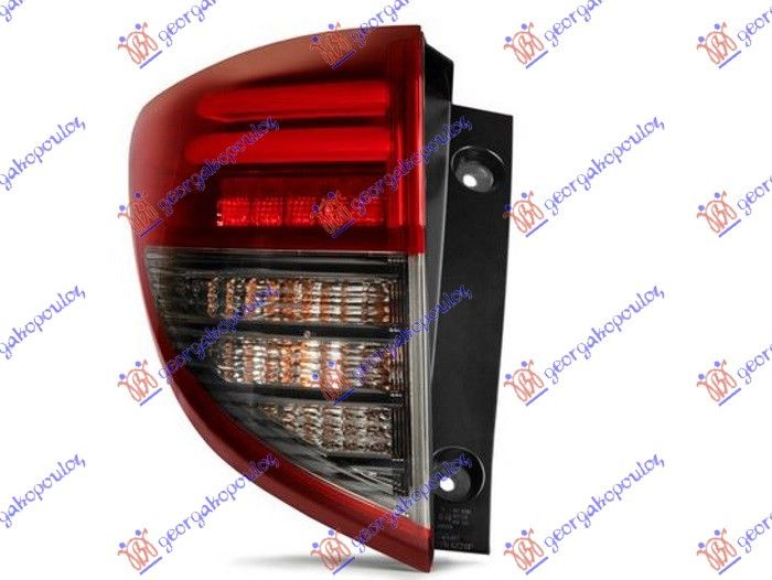 Štop svjetlo vanjska strana smoked LED (E)