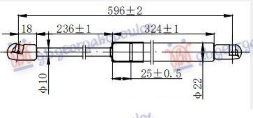 Amortizer gepeka (597L-465N)