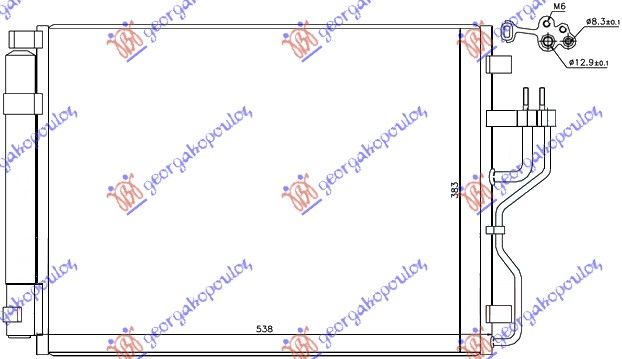 Hladnjak klime svi modeli dizel (535×380×16) (ČEŠKA)