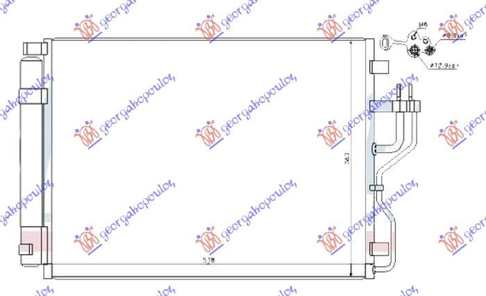 Hladnjak klime svi modeli dizel (535×380×16) (KOREJA)