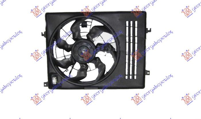 Ventilator hladnjaka komplet jednini 1.6-2.0 benzin (460 MM) (3 PINA)