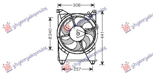 Ventilator klime komplet (BENZIN)