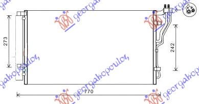 Hladnjak klime 2.0i-2.4i 16v (71,5×38,2×1,2)