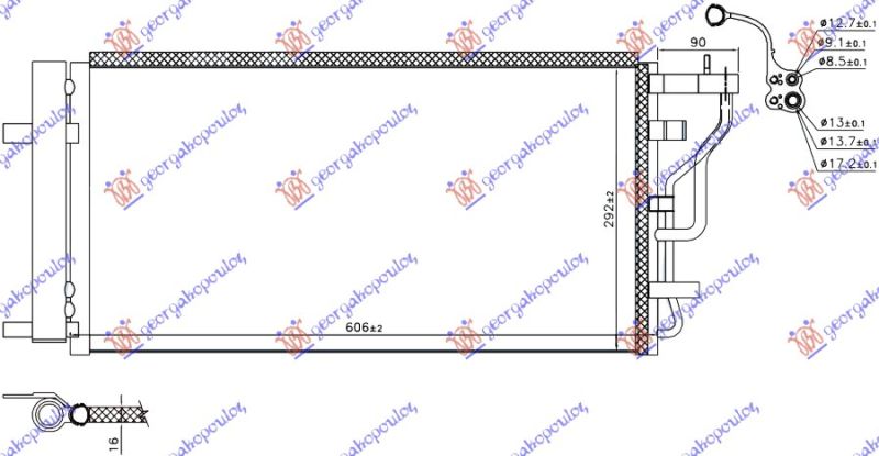 Hladnjak klime 1.6 (184PS) benzin - 1.6 crdi dizel