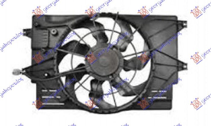 Ventilator hladnjaka komplet jednini 1.0-1.4 t-gdi benzin (425 MM)