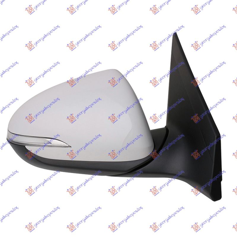 Električni grijani sklopivi retrovizor grundiran s žmigavcem (KONVEKSNO STAKLO)
