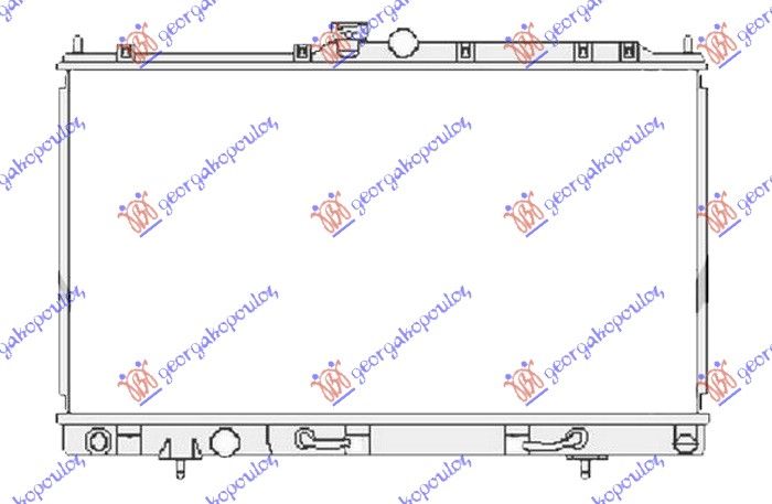 Hladnjak motora 1.3–1.6–2.0 benzin automatik (685X375) (MAHLE BEHR)